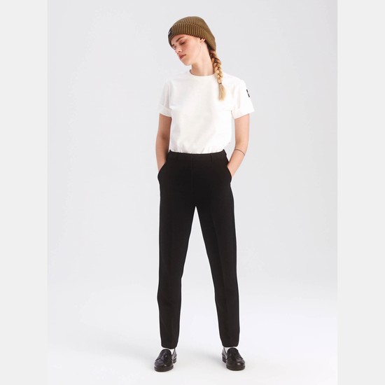 Aigle The Must-have Straight-cut Pants Women Black ZA-93071